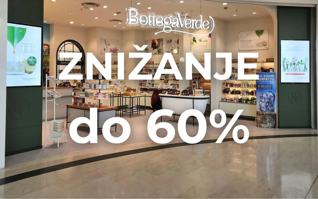 Do 60% popusta na izdelke BottegaVerde